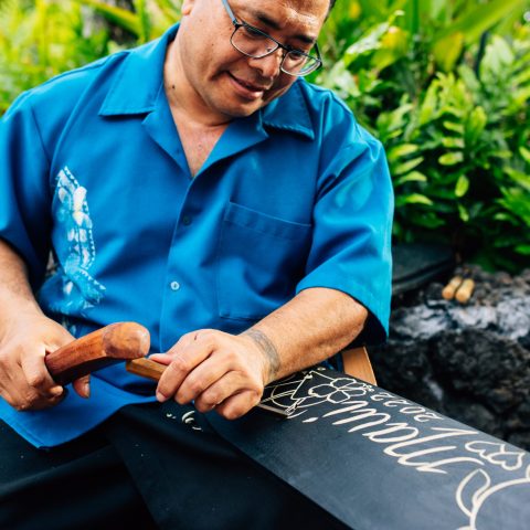 a man sitting on a bench